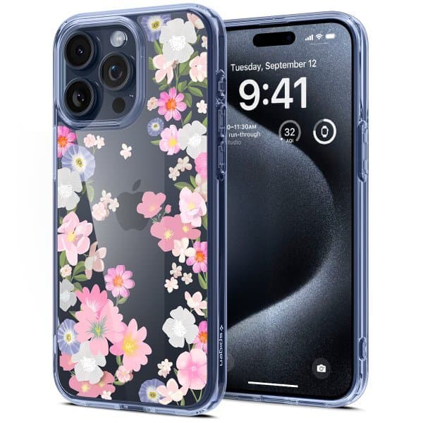 Spigen iPhone 15 Pro Cover Ultra Hybrid Blossom
