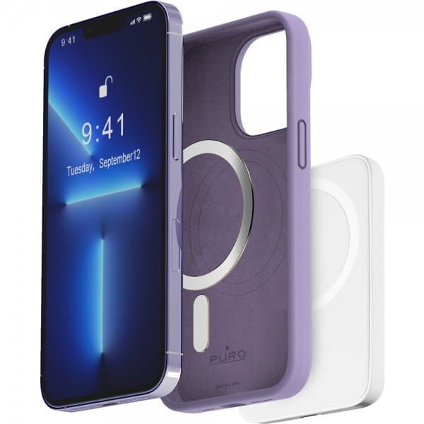 Puro iPhone 14 Pro Deksel ICON Mag Lavendel