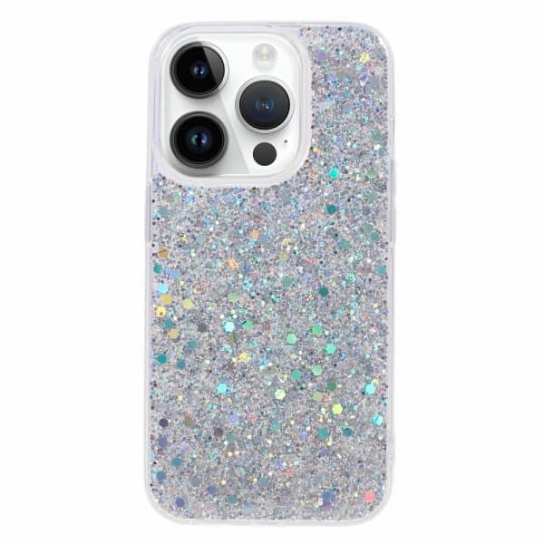 Nordic Covers iPhone 15 Pro Deksel Sparkle Series Stardust Silver