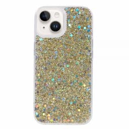 Nordic Covers iPhone 15 Deksel Sparkle Series Citrine Gold