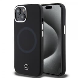 Mercedes Benz iPhone 15 Plus Deksel Bicolor MagSafe Svart