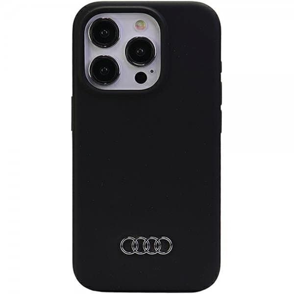 Audi iPhone 15 Pro Max Deksel Silikoni Svart
