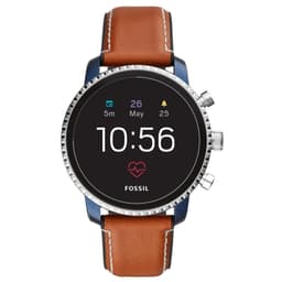 Fossil Q Explorist Gen. 4 smartwatch (steel/blue/tan)
