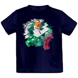 T-shirt barn Minecraft - Snowball Fight svart(9-10 år)