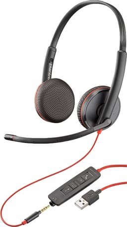 HP Poly Blackwire 3325 headset USB-A