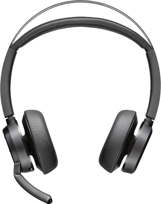 HP Poly Voyager Focus 2 headset USB-A med laddningsstativ