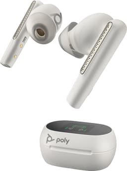 HP Poly Voyager Free 60+ UC hörlurar USB-A (vit)