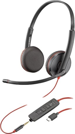 HP Poly Blackwire C3225 headset USB-C