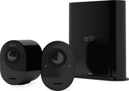 Arlo Ultra 2 4K trådløst sikkerhedskamerasystem 2-pak (sort)
