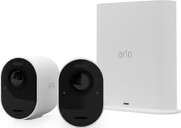 Arlo Ultra 2 4K trådlös säkerhetskamera (2-pack, vit)