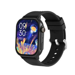 IP67 Vattentät Smartklocka med 2,04"" HD Touchskärm Svart