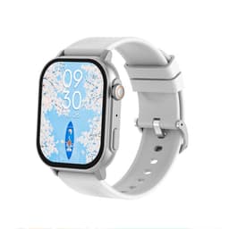 IP67 vanntett 2,04"" HD Touch Screen Smart Watch Sølv