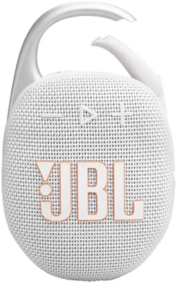 JBL Clip 5 bluetooth-høyttaler (hvit)
