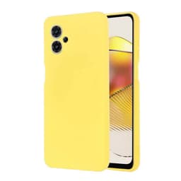 Liquid silikon skal Motorola Moto G54 - Gul