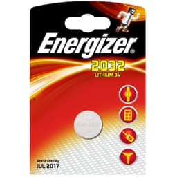 Energizer knappcellebatteri CR2032 (1 stk.)