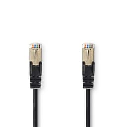 Nedis CAT5e nätverkskabel | SF/UTP | RJ45 hane | RJ45 hane | 15.0 m | Rund | PVC | Svart | Plastpåse