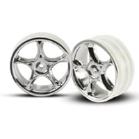 TRX-2473 Wheels, Tracer 2.2 (chrome) (2) (Bandit