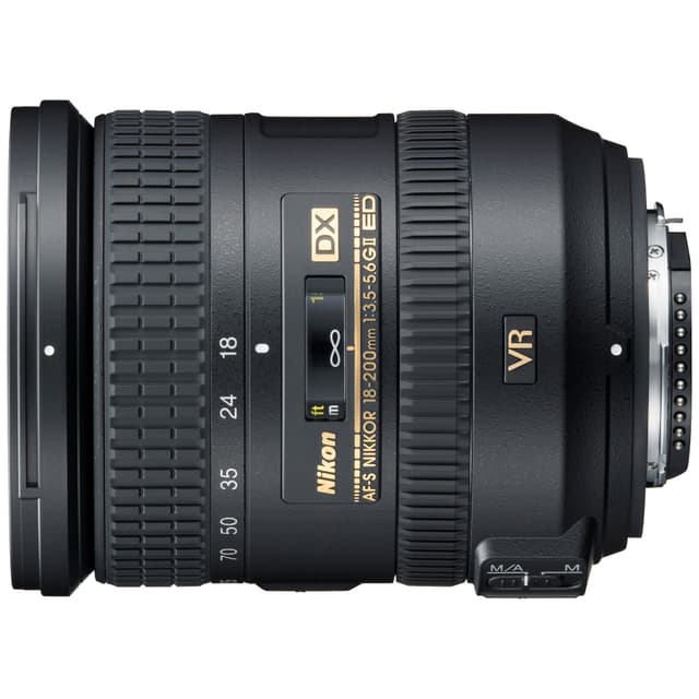 AF-S DX Nikkor 18-200 mm f/3,5-5,6 ED VR II telefoto zoomobjektiv