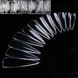 Nail Tips 500 pakkaus Läpinäkyvä