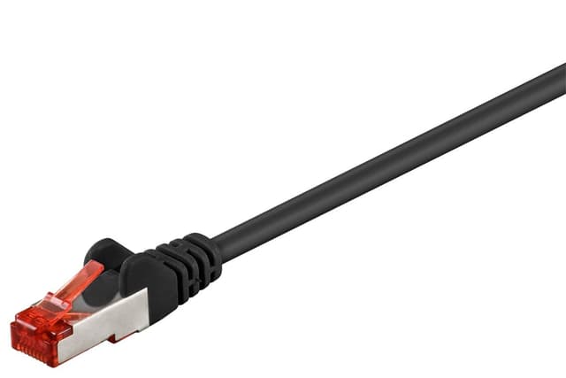 Patchkabel CAT 6, S/FTP (PiMF), sort, 50 m