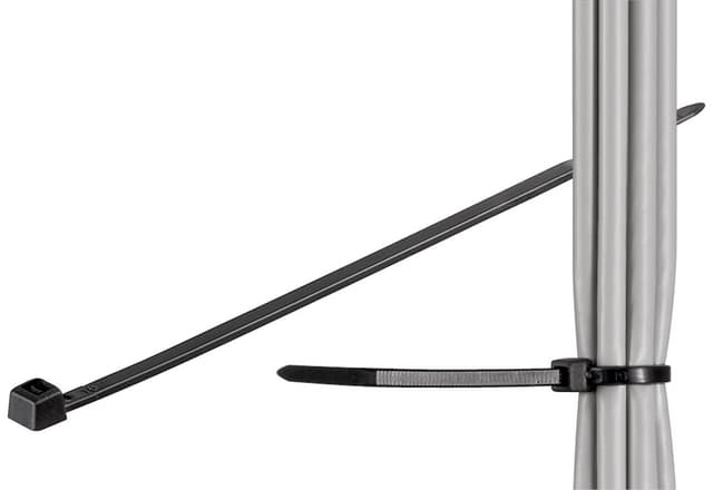Kabelbinder, vejrbestandig nylon, sort