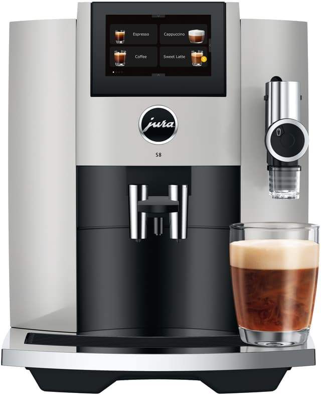 JURA-① Jura S8 automatisk kaffemaskin 15483 (platina) - Elkjøp