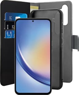 Puro 2in1 Samsung Galaxy A35 plånboksfodral (svart)