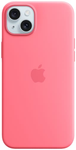 iPhone 15 Plus silikondeksel med MagSafe (rosa)
