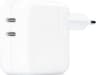 Apple 35 W usb-c-strömadapter med två portar