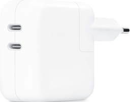 Apple 35 W usb-c-strömadapter med två portar