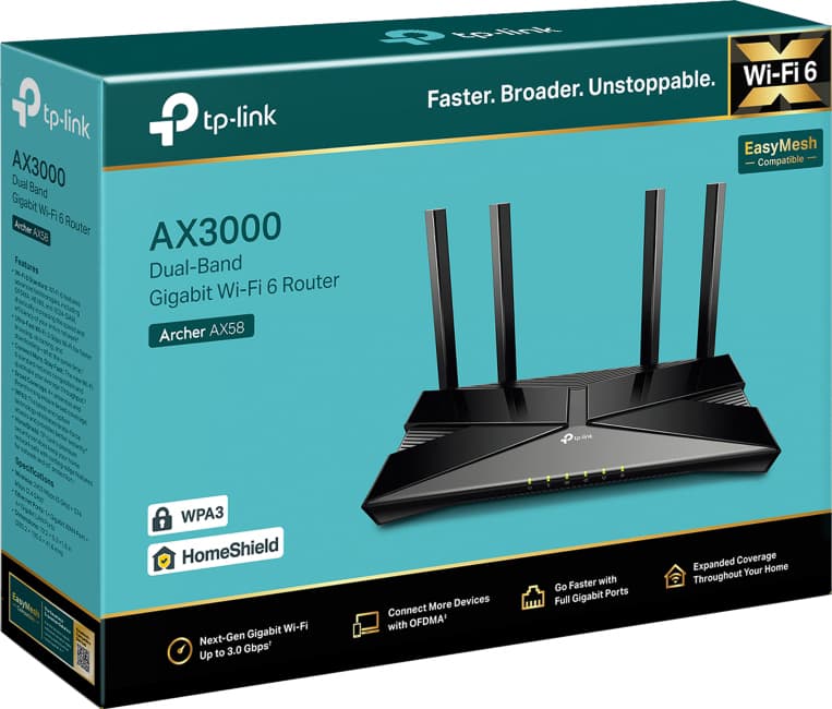 TP-Link Archer AX58 WiFi 6 router - Elgiganten