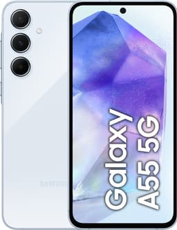Samsung Galaxy A55 5G smarttelefon 8/128GB (lys blå)