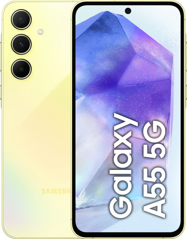 Samsung Galaxy A55 5G smarttelefon 8/128GB (gul)