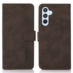 SKALO Samsung A25 5G KHAZNEH Plånboksfodral i PU-Läder - Brun