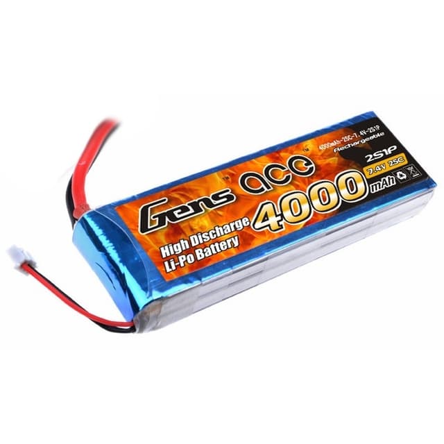 2s  4000mAh - 25C - Gens Ace Deans/T-Plugg