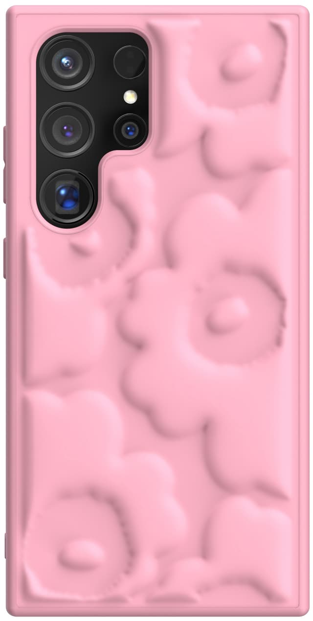 Samsung Galaxy S24 Ultra Marimekko Embossed deksel (rosa