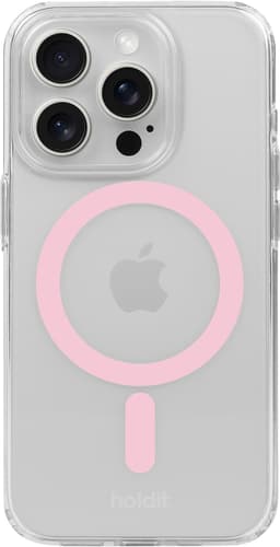 Holdit iPhone 15 Pro Max MagSafe deksel (rosa)
