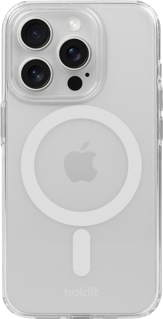 Holdit iPhone 15 Pro Max MagSafe-cover (hvid)
