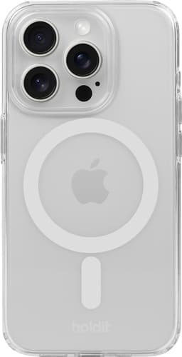 Holdit iPhone 15 Pro Max MagSafe-cover (hvid)