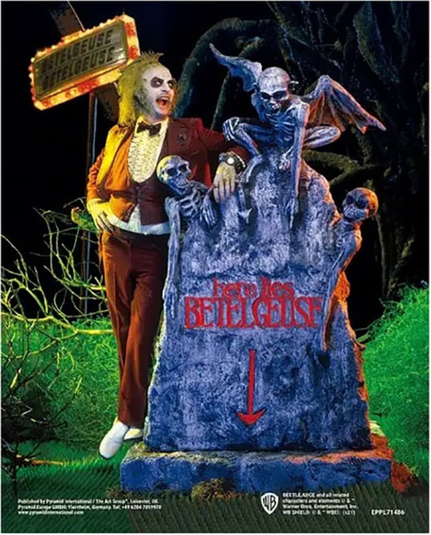 Pan Vision Beetlejuice 3D-plakat (kirkegård)