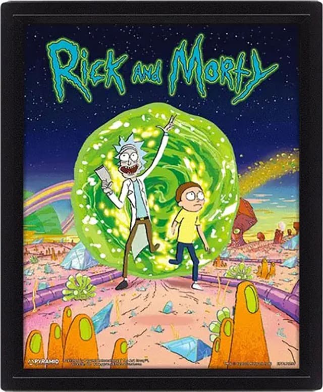 Pan Vision Rick & Morty 3D juliste (Portal)