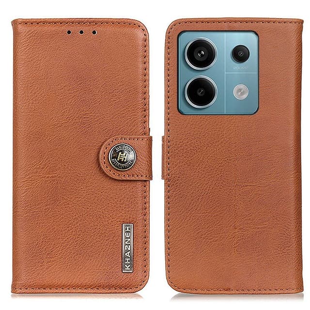 Xiaomi Redmi Note 13 Pro 5G Case Shell KHAZNEH  -kotelolle Ruskea