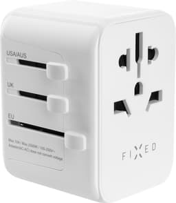 Fixed World 30W reiseadapter (hvit)
