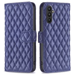 SKALO Samsung A25 5G BINFEN COLOR Tikattu Lompakko - Sininen