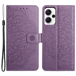 SKALO Xiaomi Redmi Note 13 Pro+ Mandala Plånboksfodral - Lila