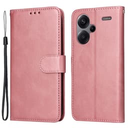 SKALO Xiaomi Redmi Note 13 Pro+ PU-nahkainen Lompakkokotelo - Pinkki
