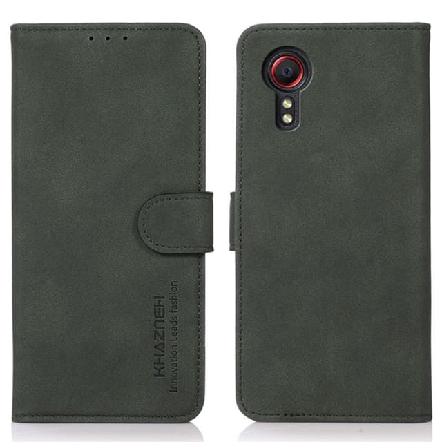 SKALO Samsung Xcover 7 KHAZNEH Plånboksfodral i PU-Läder - Grön
