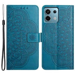 SKALO Xiaomi Redmi Note 13 Pro 5G Mandala Plånboksfodral - Blå