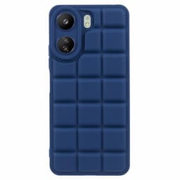 SKALO Xiaomi Redmi 13C 4G Puffer Bumper TPU-Cover - Mørkeblå