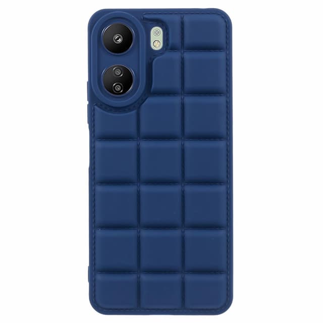 SKALO Xiaomi Redmi 13C 4G Puffer Bumper TPU-Cover - Mørkeblå